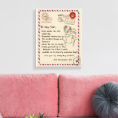 Toile Fils d'amour | Lettre À Ma Fille Vous Aime Bébé Ga (Insitu(Salon))