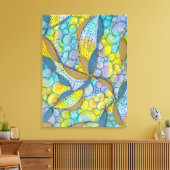 Toile Fils de couleur dessinés à la main (Insitu(Salon))