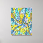 Toile Fils de couleur dessinés à la main (Recto)