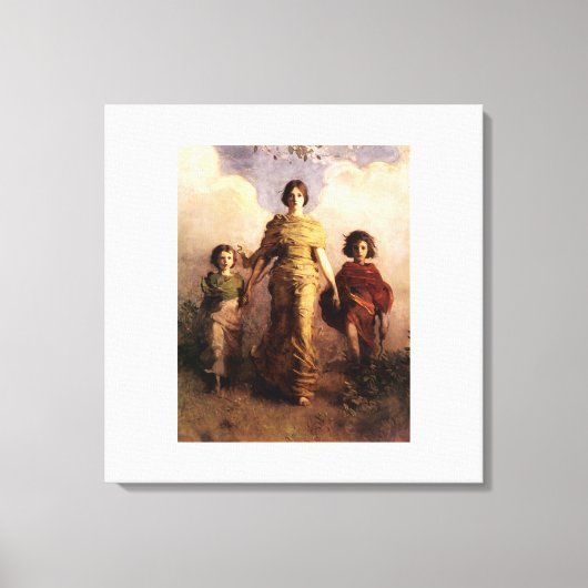 Toile fils de l'abbé Thayer une vierge (Recto)