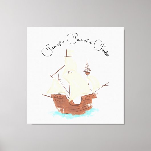 Toile Fils d'un fils de marin pirate (Recto)