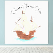 Toile Fils d'un fils de marin pirate (Insitu (Plancher de Bois))