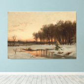 Toile Fin d'automne, rivière Saco (Insitu (Plancher de Bois))