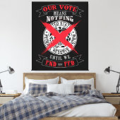 Toile Fin du mur d'art de la Fed (Insitu(Chambre))