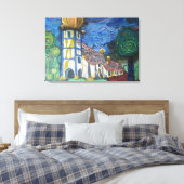 Toile Fine art inspired by Hundertwasser (Insitu(Chambre))