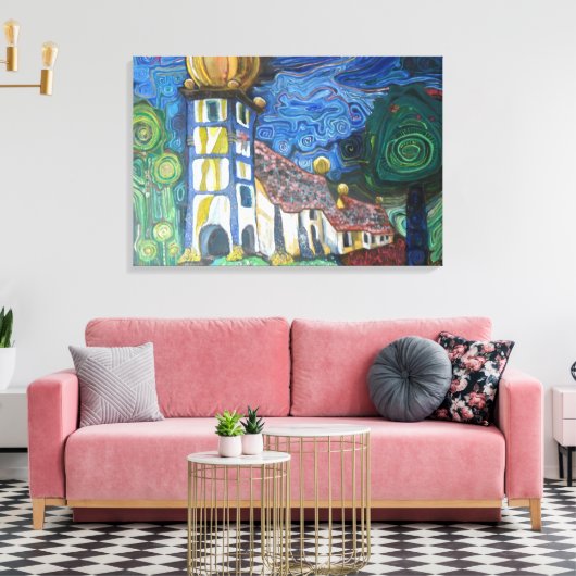Toile Fine art inspired by Hundertwasser (Insitu(Salon))