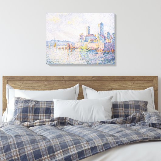 Toile Fine Art Painting Lagoon Sea View Light Blue (Insitu(Chambre))