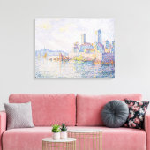 Toile Fine Art Painting Lagoon Sea View Light Blue (Insitu(Salon))