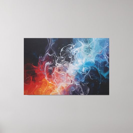 Toile Fire and Ice in Flow (Recto)