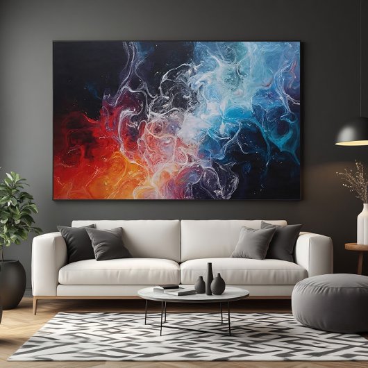 Toile Fire and Ice in Flow