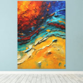 Toile Fire and Water (Insitu (Plancher de Bois))