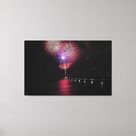 Toile Fire Works 3- Let Freedom Ring ! (Recto)