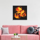 Toile Fireball Abstrait Art Quad Canvas Imprimer (Insitu(Salon))