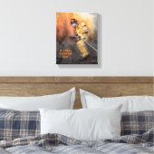 Toile Firefighter Ready For Duty Personnalisez LE NOM TE (Insitu(Chambre))