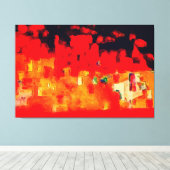 Toile Firetown par Maxwell Kerr (Insitu (Plancher de Bois))