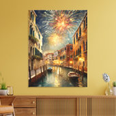 Toile Fireworks over Venice Canvas Wall Art (Insitu(Salon))