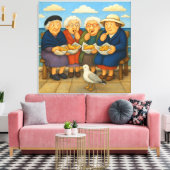 Toile Fish And Chips Wrapped Canvas Art Print (Insitu(Salon))