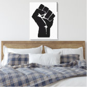 Toile Fist, Rebel, Riot, Resistance, Communist Style (Insitu(Chambre))