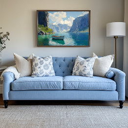 Toile Fjord serein avec des falaises vertigineuses