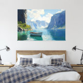 Toile Fjord serein avec des falaises vertigineuses (Insitu(Chambre))