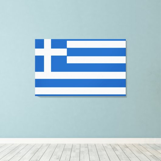 Toile Flag de Greece (Insitu (Plancher de Bois))