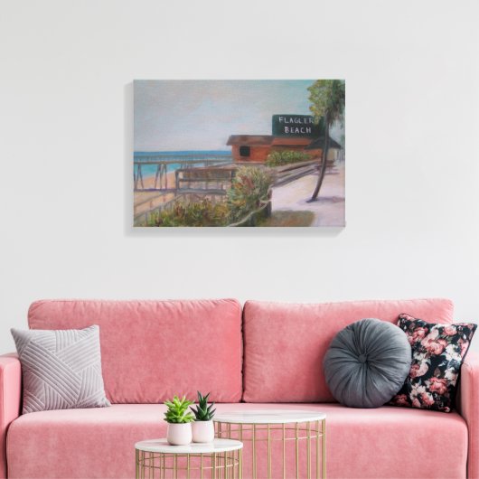 Toile FLAGLER BEACH Canvas Imprimer (Insitu(Salon))