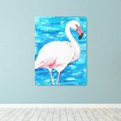 Toile Flamant rose (Insitu (Plancher de Bois))