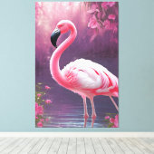 Toile Flamant rose (Insitu (Plancher de Bois))