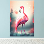 Toile Flamant rose (Insitu (Plancher de Bois))