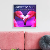 Toile Flamant rose | Amour | TOUS LES DEUX | Christian (Insitu(Salon))