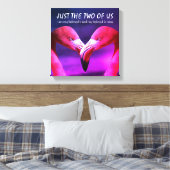 Toile Flamant rose | Amour | TOUS LES DEUX | Christian (Insitu(Chambre))