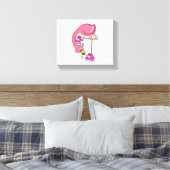 Toile Flamant rose avec chaussures (Insitu(Chambre))