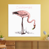 Toile Flamant rose Boire Martini Thunder_Cove (Insitu(Salon))