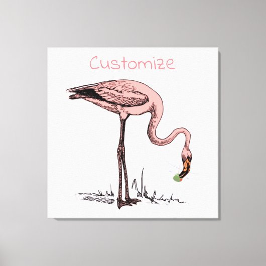 Toile Flamant rose Boire Martini Thunder_Cove (Recto)