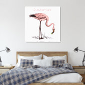 Toile Flamant rose Boire Martini Thunder_Cove (Insitu(Chambre))