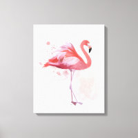 Flamant rose de bouffée