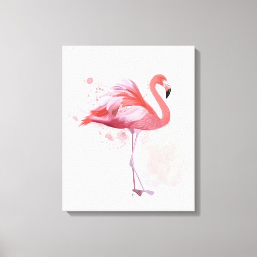 Toile Flamant rose de bouffée (Recto)