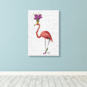 Toile Flamant rose Mardi Gras Complet (Insitu (Plancher de Bois))
