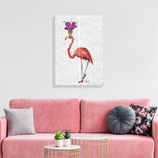 Toile Flamant rose Mardi Gras Complet (Insitu(Salon))