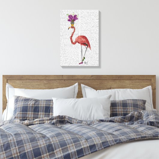 Toile Flamant rose Mardi Gras Complet (Insitu(Chambre))