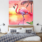 Toile Flamant rose rose (Insitu(Chambre))