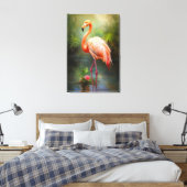 Toile Flamant rose vintage Pride (Insitu(Chambre))