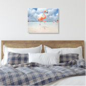 Toile Flamants roses Beach Aruba (Insitu(Chambre))