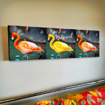 Toile Flamants roses Jaunes Roses Trio Photo Oser Citati<br><div class="desc">J'adore comment les flamants roses se distinguent de tous les autres oiseaux. "Osez être différent" chaque fois que vous regardez cette photo de toile d’art design et étonnante de deux flamants roses orange vif et une couleur jaune audacieuse se faisant bronzer par une chaude journée d’été. Fait un grand cadeau...</div>