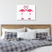 Toile Flamants roses jumeaux (Insitu(Chambre))