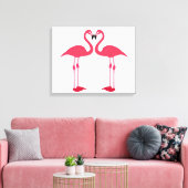 Toile Flamants roses jumeaux (Insitu(Salon))