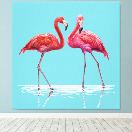 Toile Flamants roses - Tableaux (Insitu (Plancher de Bois))