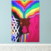 Toile Flamboyant sans titre (Insitu (Plancher de Bois))