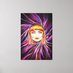 Toile Flamboyant Sensuel Mystérieux Femme Pop Artwork