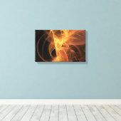 Toile Flame Abstraite Fractale de Golden Swirl (Insitu (Plancher de Bois))